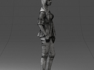 fashion girl 0613-2 3d print ready Modelo de Impressão 3D