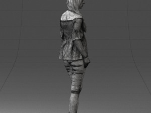 fashion girl 0613-2 3d print ready Modelo de Impressão 3D