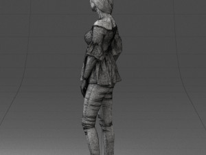 fashion girl 0613-2 3d print ready Modelo de Impressão 3D
