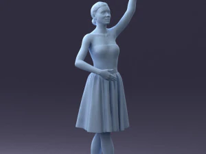 000330 Ballet Dancer in Graceful Pose 0105 3dp 3D Print Model