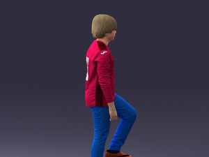 boy with soccer ball1224-1 Modèle 3D