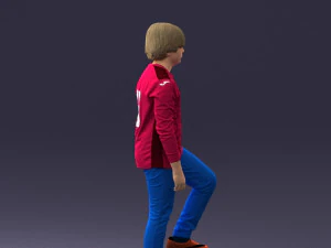 boy with soccer ball1224-1 3D Model