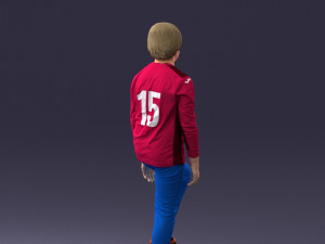 boy with soccer ball1224-1 Modèle 3D