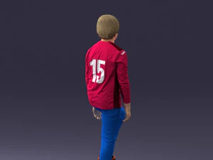 boy with soccer ball1224-1 3D Model