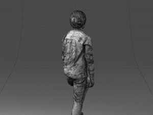 boy with soccer ball1224-1 Modèle 3D