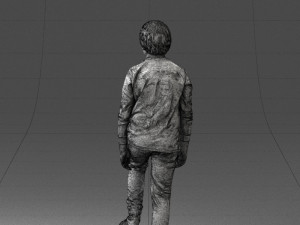 boy with soccer ball1224-1 Modèle 3D