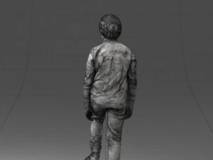 boy with soccer ball1224-1 3D Model