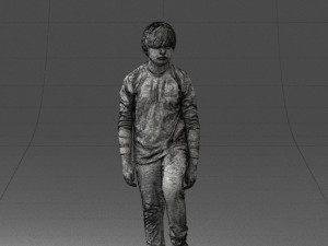 boy with soccer ball1224-1 Modèle 3D