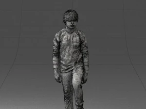 boy with soccer ball1224-1 3D Model