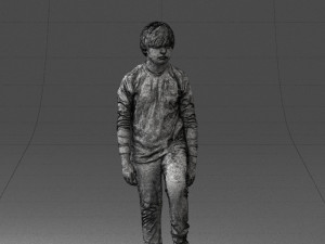 boy with soccer ball1224-1 Modèle 3D