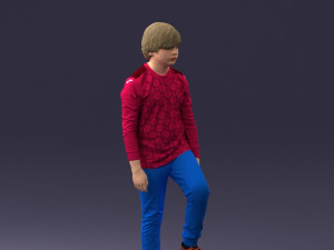 boy with soccer ball 1224-1 3d print ready 3D Print Model