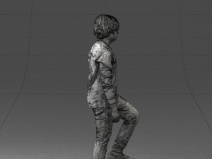 boy with soccer ball 1224-1 3d print ready 3D Print Model