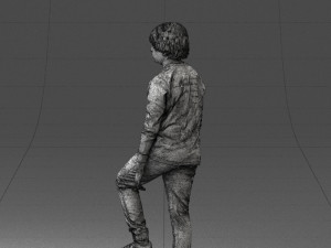 boy with soccer ball 1224-1 3d print ready 3D Print Model