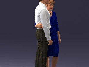 000237 Couple Standing Together 1224 3dp 3D Print Model