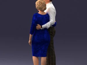 000237 Couple Standing Together 1224 3dp 3D Print Model