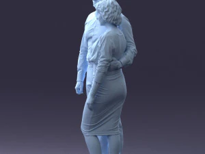 000237 Couple Standing Together 1224 3dp 3D Print Model