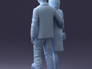 couple with dog1123-1 3D Модель