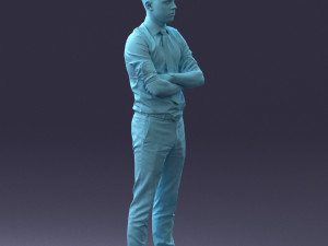 office man 1012-4 3d print ready Modello di stampa 3D