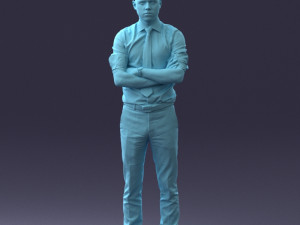 office man 1012-4 3d print ready Modello di stampa 3D