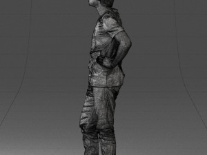 000123 Teenager in Printed Tiger T-Shirt 0303 3dp 3D Принт Модель