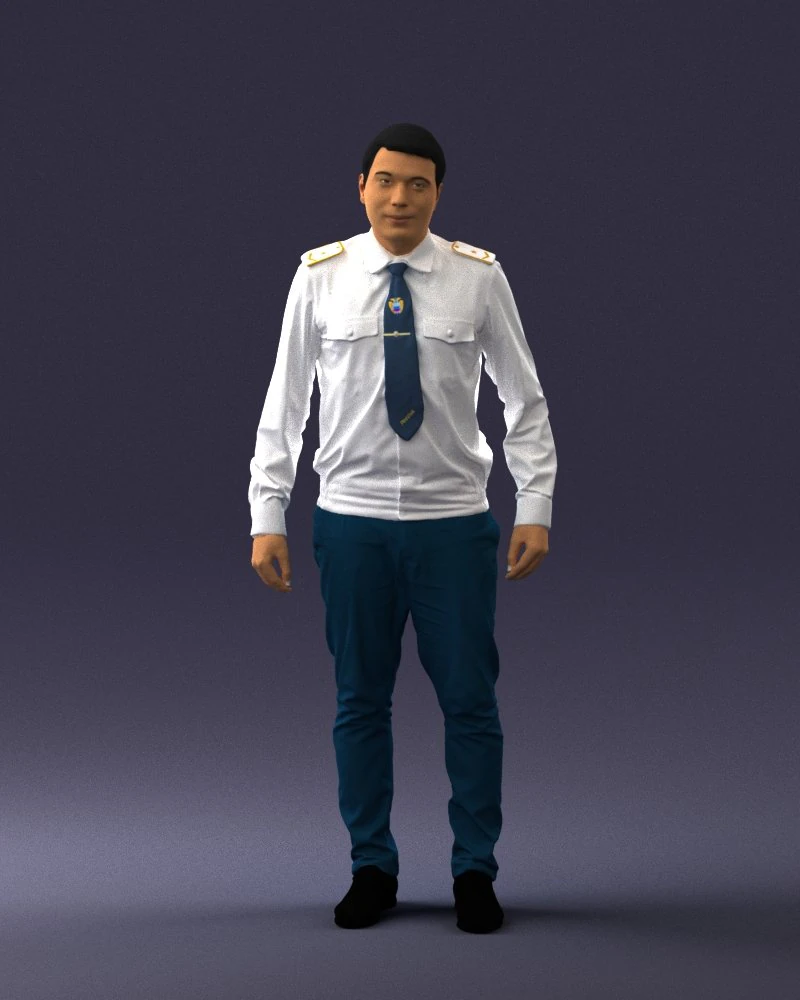 pilot 0831-2 3D Model .c4d .max .obj .3ds .fbx .stl .blend 