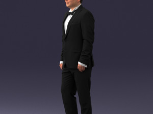 waiter man 0414-1 3D मॉडल
