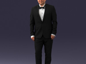 waiter man 0414-1 3D मॉडल