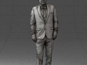 waiter man 0414-1 3d print ready 3Dプリントモデル