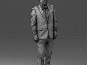 waiter man 0414-1 3d print ready 3Dプリントモデル