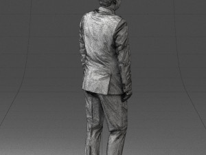 waiter man 0414-1 3d print ready 3Dプリントモデル