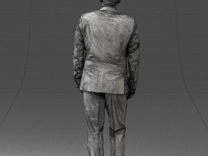 waiter man 0414-1 3d print ready 3Dプリントモデル