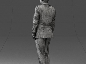 waiter man 0414-1 3d print ready 3Dプリントモデル