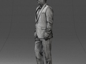 waiter man 0414-1 3d print ready 3Dプリントモデル