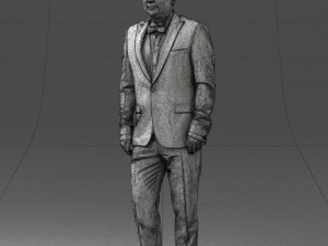 waiter man 0414-1 3d print ready 3Dプリントモデル