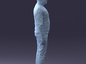 man in sweater 0219 3D Model