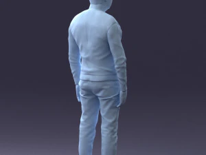 man in sweater 0219 3D Model