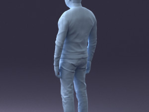 man in sweater 0219 3D Model