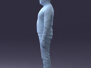 man in sweater 0219 3D Model