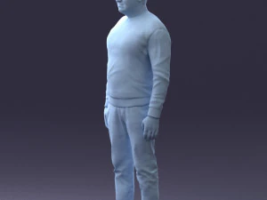 man in sweater 0219 3D Model