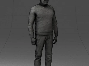 man in sweater 0219 3D Model