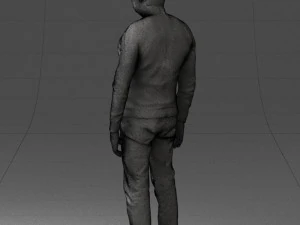 man in sweater 0219 3D Model