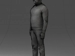 man in sweater 0219 3D Model