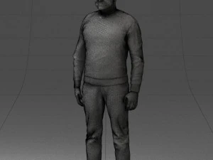 man in sweater 0219 3D Model