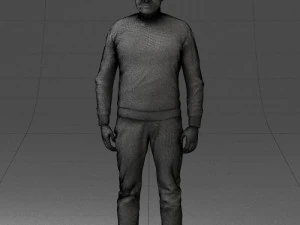man in sweater 0219 3D Model