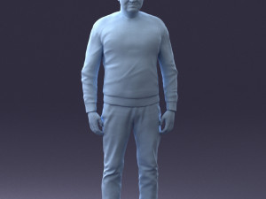 man in sweater 0219 3d print ready 3D Print Model