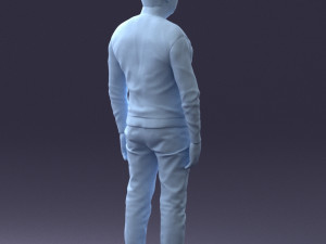 man in sweater 0219 3d print ready 3D Print Model