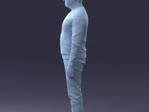 man in sweater 0219 3d print ready 3D Print Model