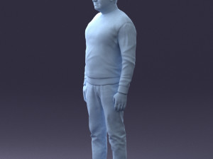 man in sweater 0219 3d print ready 3D Print Model