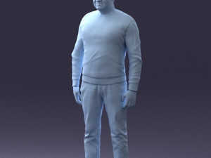 man in sweater 0219 3d print ready 3D Print Model