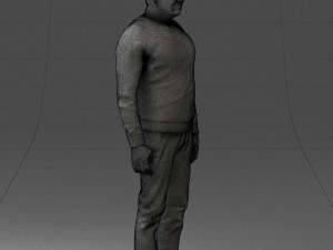 man in sweater 0219 3d print ready 3D Print Model